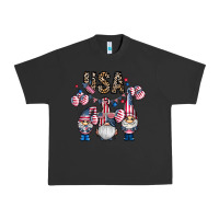 Pigment Black usa america gnome Urban Heavy Tee - CowhideDigitalArt