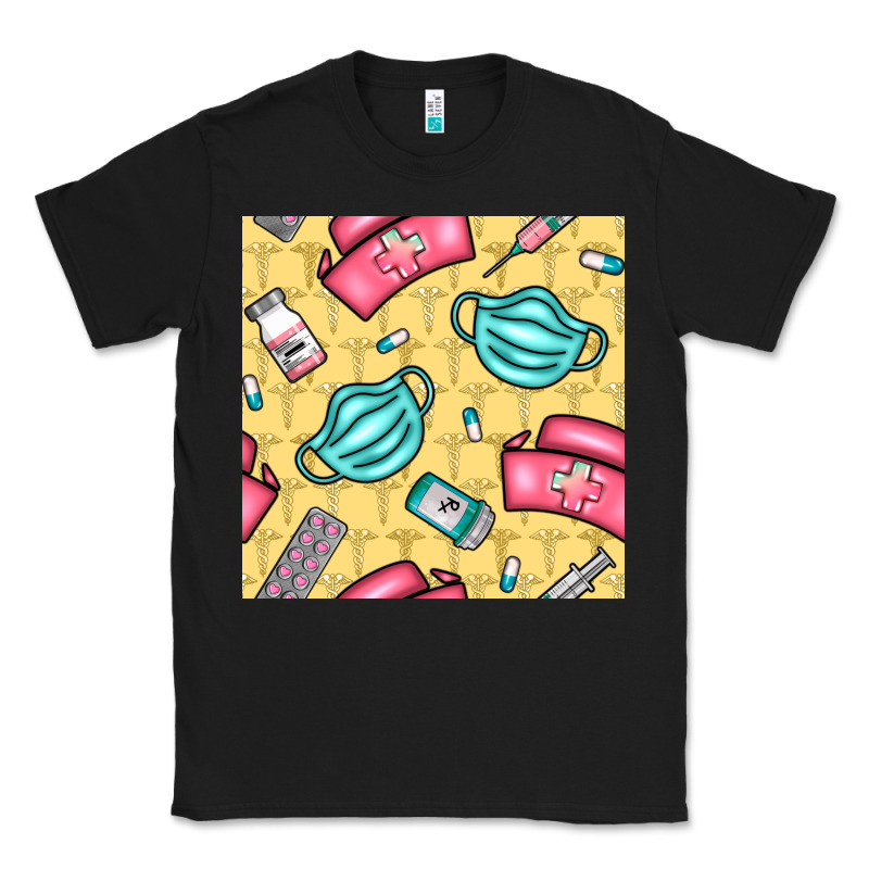 Nurse Medicine Seamless Pattern Classic Tee by BundleAndBundleShop | Teevron