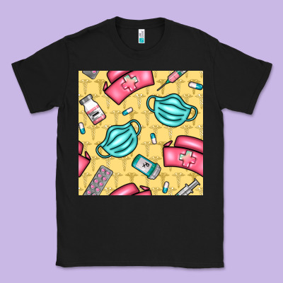 Nurse Medicine Seamless Pattern Classic Tee Designed By Bundleandbundleshop