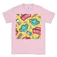 Bubblegum Pink nurse medicine seamless pattern Classic Tee - BundleAndBundleShop
