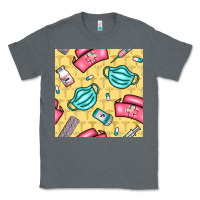 Charcoal Heather nurse medicine seamless pattern Classic Tee - BundleAndBundleShop