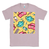 Lilac nurse medicine seamless pattern Classic Tee - BundleAndBundleShop
