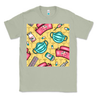 Matcha nurse medicine seamless pattern Classic Tee - BundleAndBundleShop