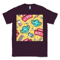 Plum nurse medicine seamless pattern Classic Tee - BundleAndBundleShop