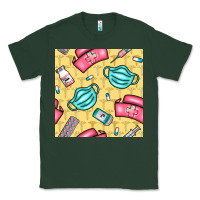 Sports Green nurse medicine seamless pattern Classic Tee - BundleAndBundleShop