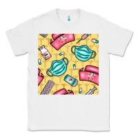 White nurse medicine seamless pattern Classic Tee - BundleAndBundleShop