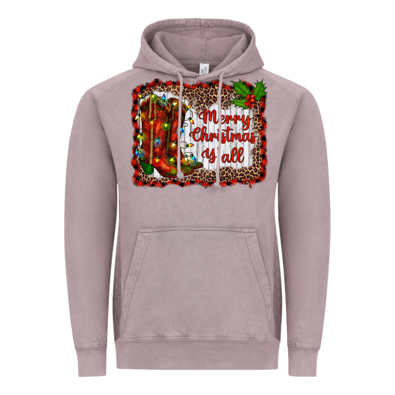 Merry Christmas Yall Vintage Hoodie by RanaPortraitStore | Teevron