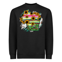 Black Wisconsin State Map Heavyweight Sweatshirt - RanaPortraitStore