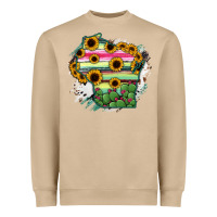 Mushroom Wisconsin State Map Heavyweight Sweatshirt - RanaPortraitStore