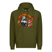 Army Green It's Fall Y'all Skunk Premium Hoodie - LillyAllenDesigns