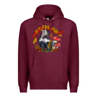 Burgundy It's Fall Y'all Skunk Premium Hoodie - LillyAllenDesigns
