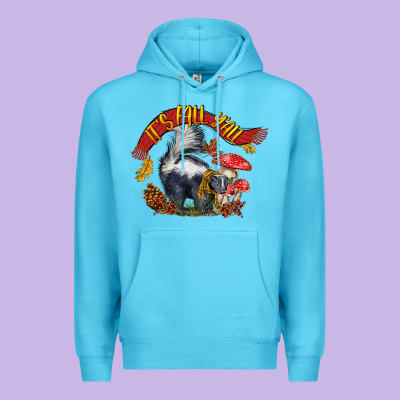 It's Fall Y'all Skunk Premium Hoodie Designed By Lillyallendesigns