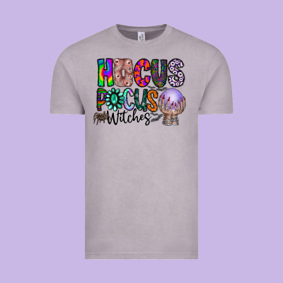Hocus Pocus Witches Vintage Tee Designed By Cowhidedigitalart