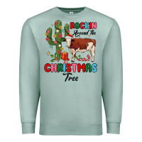 Seafoam rockin around the christmas tree Premium Sweatshirt - MaliasSmallBusiness
