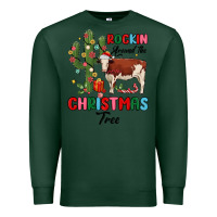 Sports Green rockin around the christmas tree Premium Sweatshirt - MaliasSmallBusiness