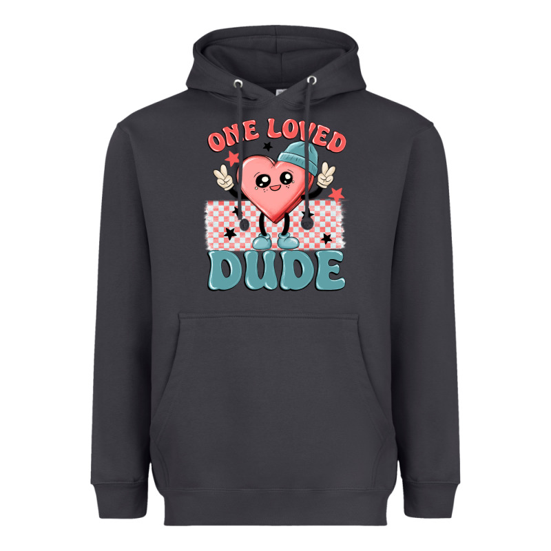 One Loved Dude Heavyweight Hoodie by MaliasSmallBusiness | Teevron