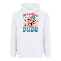 White one loved dude Heavyweight Hoodie - MaliasSmallBusiness