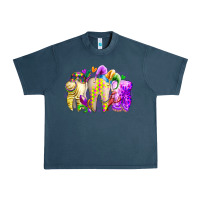 Midnight Navy mardi gras tooth Urban Heavy Tee - RacoonDesign