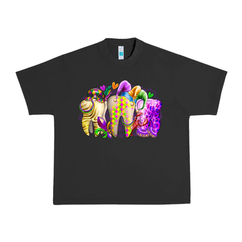Mardi Gras Tooth Urban Heavy Tee by RacoonDesign | Teevron