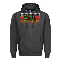 Charcoal Heather mama Christmas Zipper Hoodie - Jasminsmagicworld