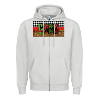 Dove Grey mama Christmas Zipper Hoodie - Jasminsmagicworld