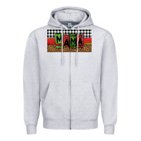 Heather Grey mama Christmas Zipper Hoodie - Jasminsmagicworld