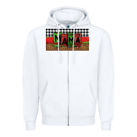 White mama Christmas Zipper Hoodie - Jasminsmagicworld