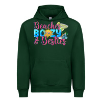 Forest Green Beaches boozy besties Summer Urban Hoodie - NancyCooperArtShop