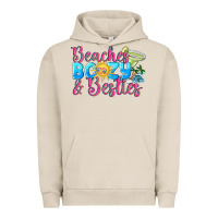 Pigment French Oak Beaches boozy besties Summer Urban Hoodie - NancyCooperArtShop