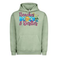 Pigment Oil Green Beaches boozy besties Summer Urban Hoodie - NancyCooperArtShop