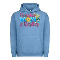 Pigment Pebble Blue Beaches boozy besties Summer Urban Hoodie - NancyCooperArtShop