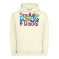 Pigment Pistachio Beaches boozy besties Summer Urban Hoodie - NancyCooperArtShop