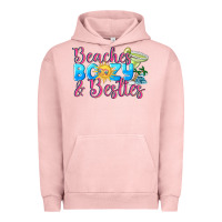 Pigment Salmon Beaches boozy besties Summer Urban Hoodie - NancyCooperArtShop