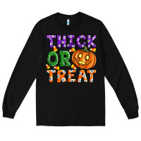 Black Thick Or Treat Long Sleeve Tee - Artiststas