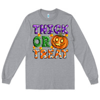 Heather Grey Thick Or Treat Long Sleeve Tee - Artiststas