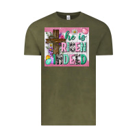 Vintage Olive he is risen indeed tumbler Vintage Tee - Neo Western