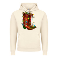 Vintage Artic christmas western boots with lights Vintage Hoodie - RanaPortraitStore