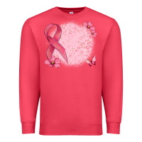 Cardinal customized breast cancer ribbon and background Premium Sweatshirt - MaliasSmallBusiness