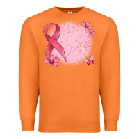 Carrot customized breast cancer ribbon and background Premium Sweatshirt - MaliasSmallBusiness