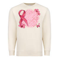 Sandshell customized breast cancer ribbon and background Premium Sweatshirt - MaliasSmallBusiness