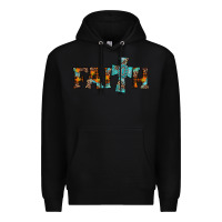 Black faith thanksgiving cross Premium Hoodie - AdoDesignShop