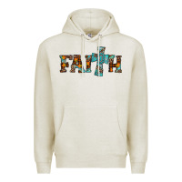 Oatmeal Heather faith thanksgiving cross Premium Hoodie - AdoDesignShop