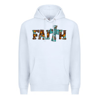 White faith thanksgiving cross Premium Hoodie - AdoDesignShop