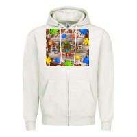 Oatmeal Heather autism mom Zipper Hoodie - BarkalooDesign