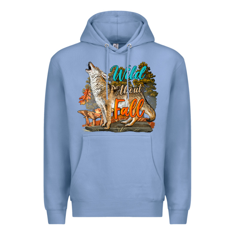 Wild About Fall Coyote Premium Hoodie by LillyAllenDesigns | Teevron