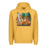 Mustard Wild About Fall Coyote Premium Hoodie - LillyAllenDesigns