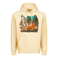 Pina Colada Wild About Fall Coyote Premium Hoodie - LillyAllenDesigns