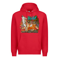 Red Wild About Fall Coyote Premium Hoodie - LillyAllenDesigns