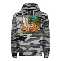 Slate Camo Wild About Fall Coyote Premium Hoodie - LillyAllenDesigns