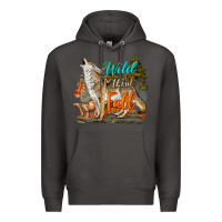 Smoke Wild About Fall Coyote Premium Hoodie - LillyAllenDesigns